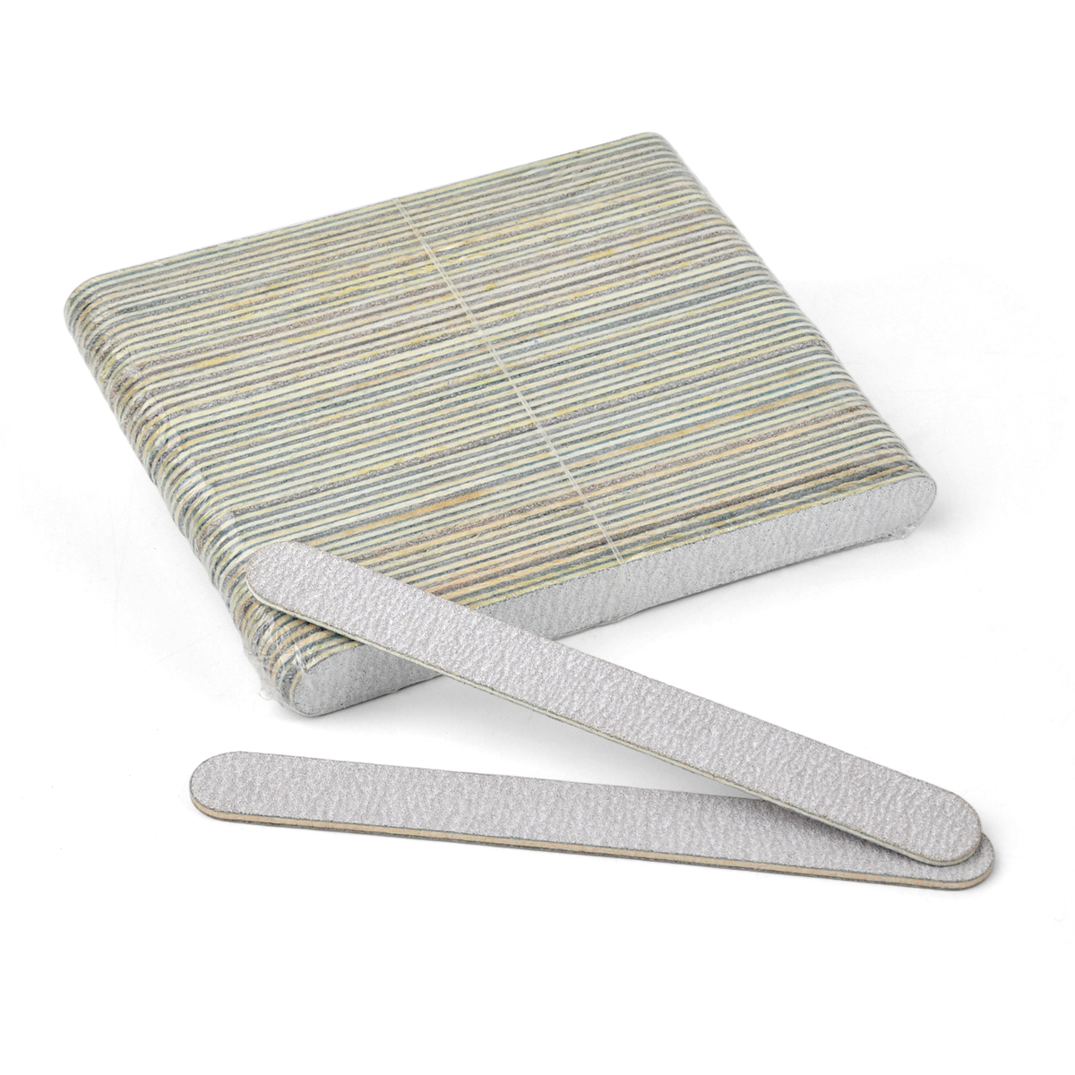 4 Colors Disposable Wooden Nail File 80/100/180 Grit-500Pcs
