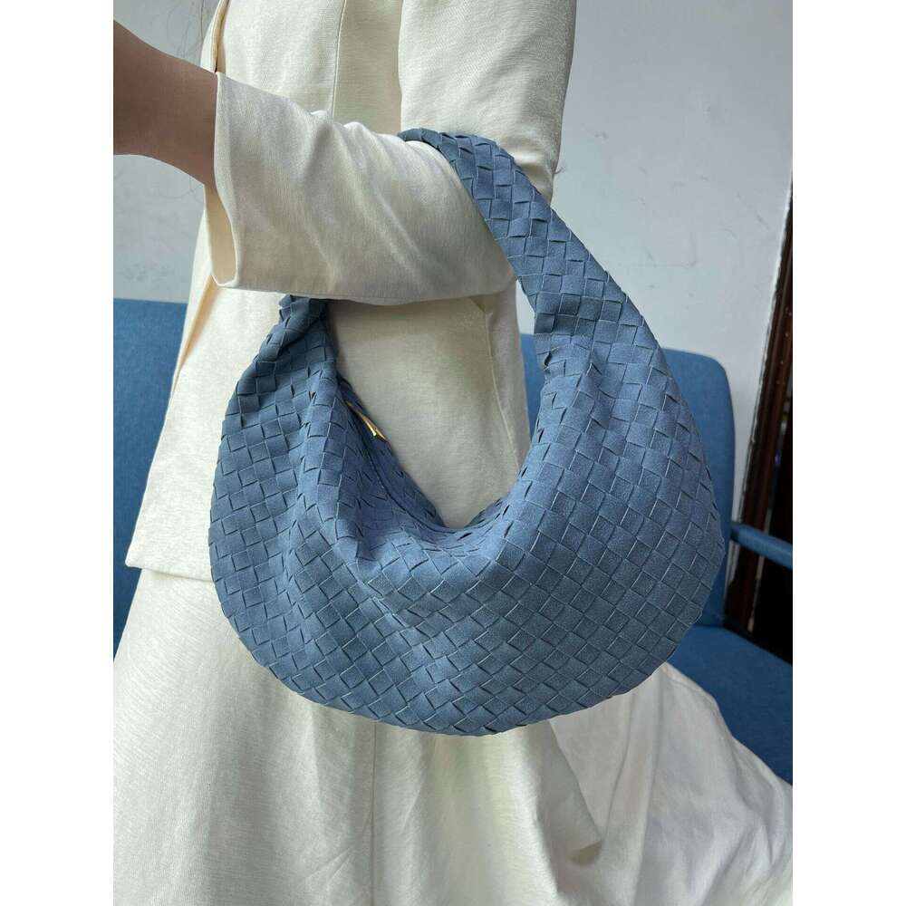 Spring new woven high-end stylish underarm bag for women, large dumpling bag, handbag