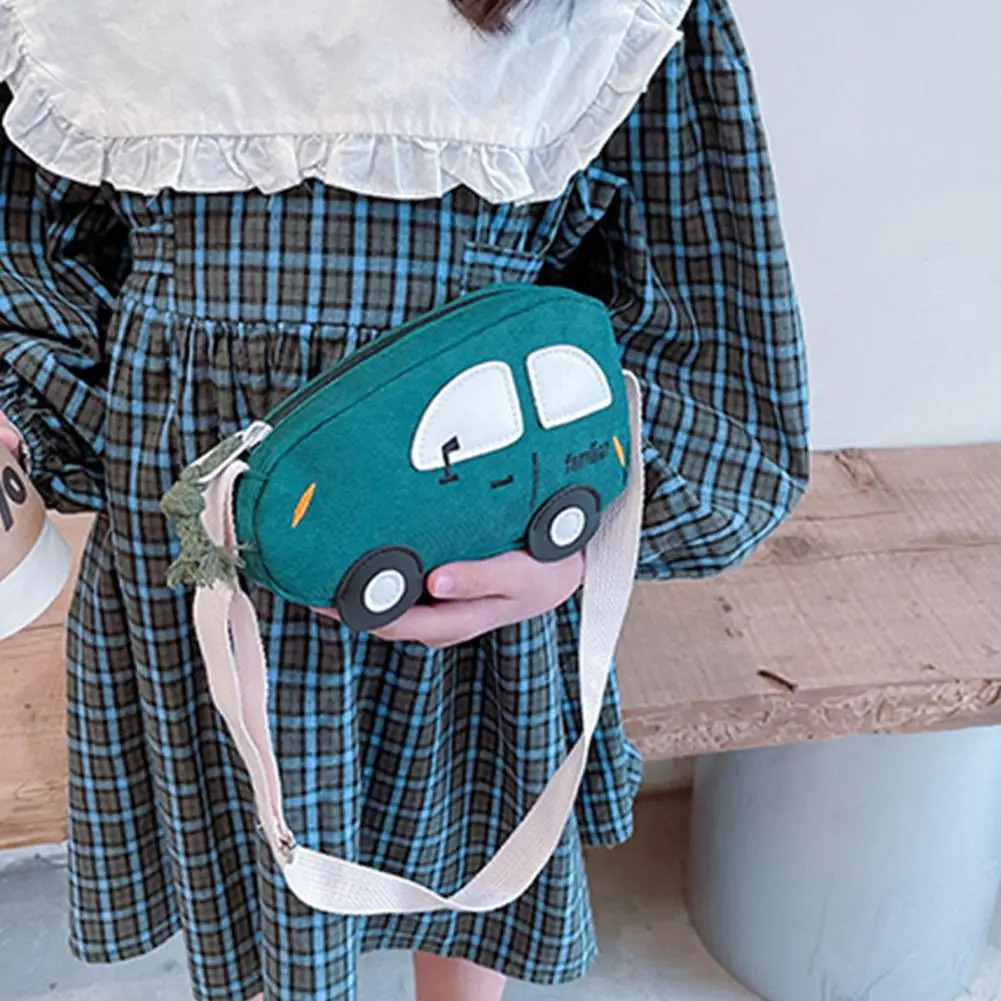 Mini Crossbody Bags Car Shape Shoulder Bag Solid Color Handbags Cute Cartoon Messenger Small Purse 260311