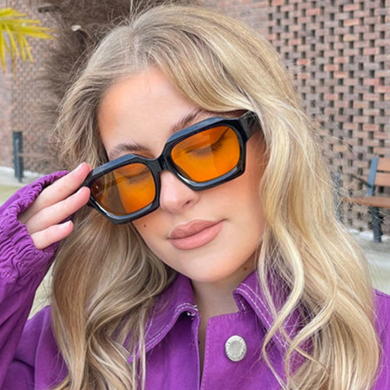 Minimalist polygonal sunglasses, new niche European and American sunglasses, fashionable and personalized street photography beach sunglasses