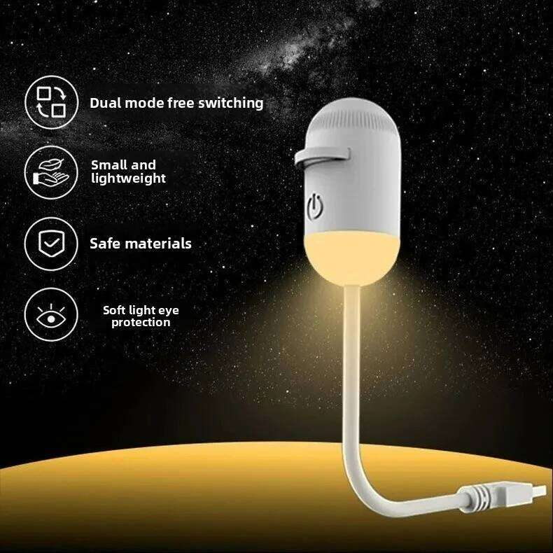 2-in-1 Mini Galaxy Star Projector Night Light Starry Sky Ambient Lamp for Bedroom Sleep & Decoration 26H0312