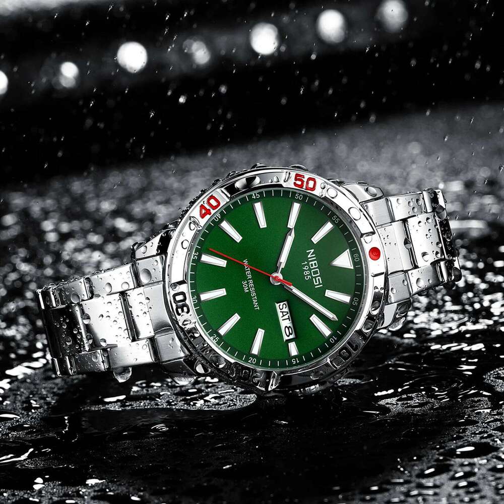 NIBOSI Mens Watches Top Brand Luxury Analog Quartz with Week-Date Waterproof Stainless Steel Luminous Business Dress Watch