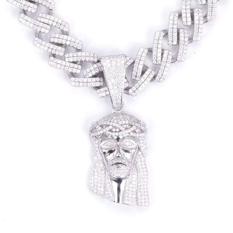 Jewelry Sier Moissanite Jesus Pendant
