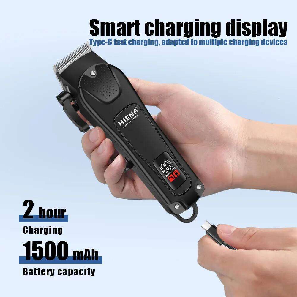 Trimmer New Professional Cutting Machine Electric Shaver Trimmers With LCD Display Men's Hair Clipper C260312