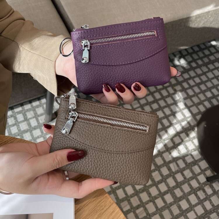 Luxury fashion wallet Women S Short Compact Thin Zipper Purse New Simple Design Coin And Key Storage