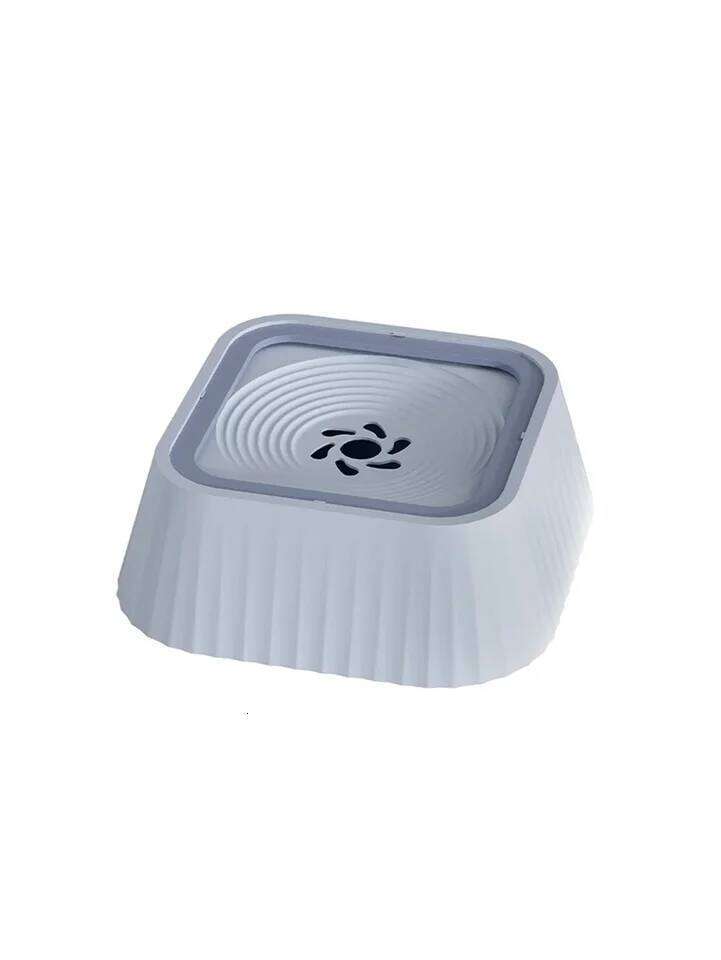 Fountain with Floating Plates No Spill Dog Water Bowl Clean Drinking Slow Feeder Anti-splash Dogs for Pet 26Y0312