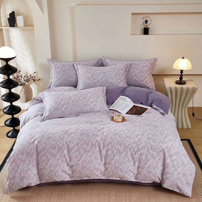3/4pc 2025 New style warm brushed four-piece set, winter thickened bed sheet, duvet cover, cotton bedding, pillowcase H260312