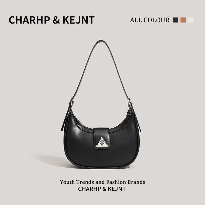 CHARHP&KEJNT French Niche Crescent 2026 New High-End Underarm Light Luxury Single Shoulder Crossbody Bag