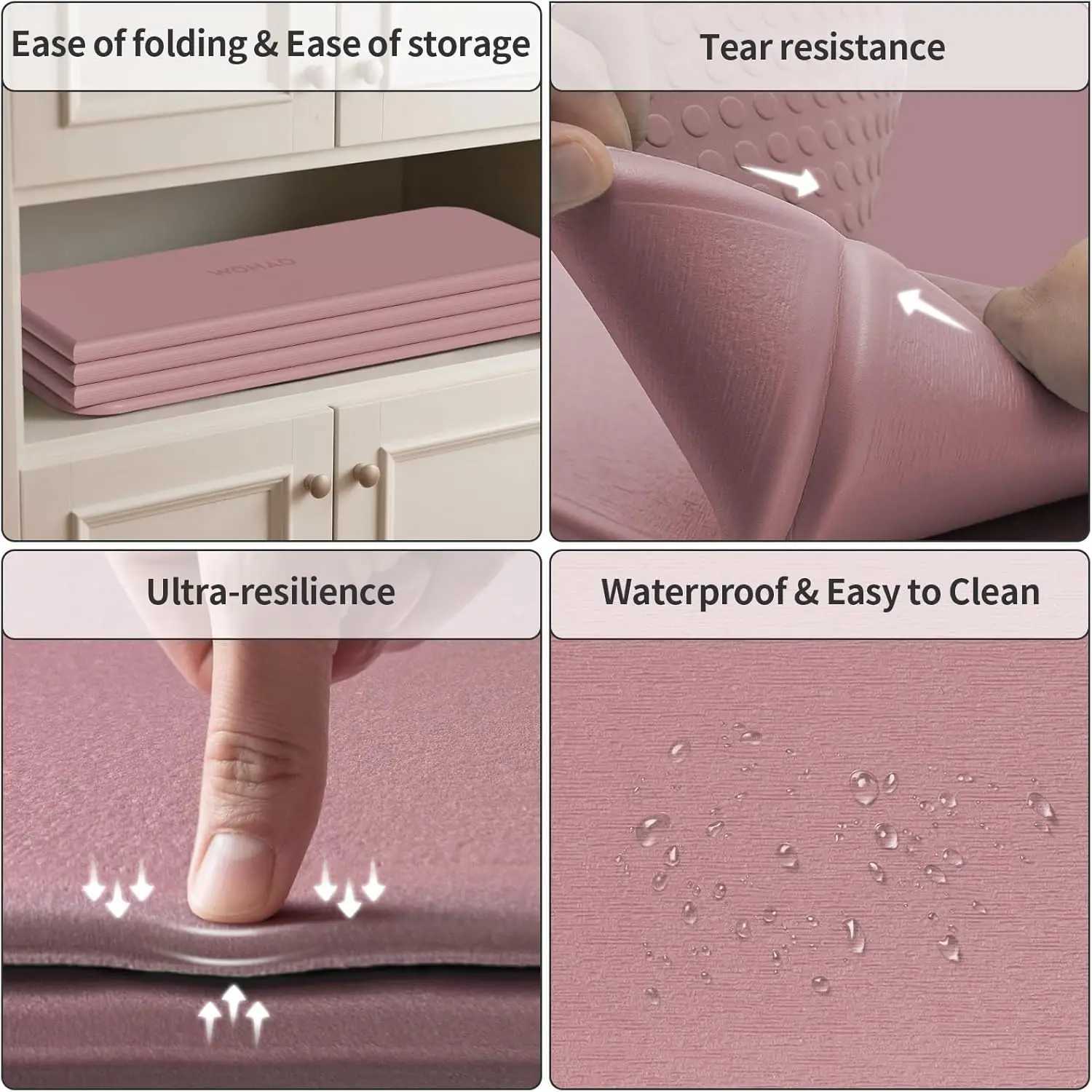 7-Fold Yoga Mat 74x31 Inches 031 Inch Thick Non-Slip POE for Travel Storage Yoga Home Gym M260312