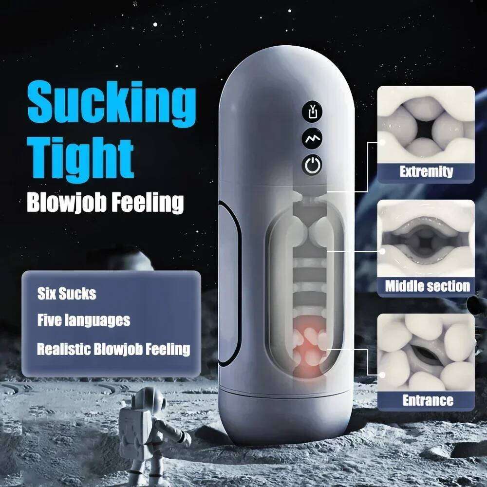 6 Modes Sucking Vibrator Male Masturbator Cup Masturbation Machine Pussy Vaginas Sex for Men Adults 18 Sexy Toys Z260312
