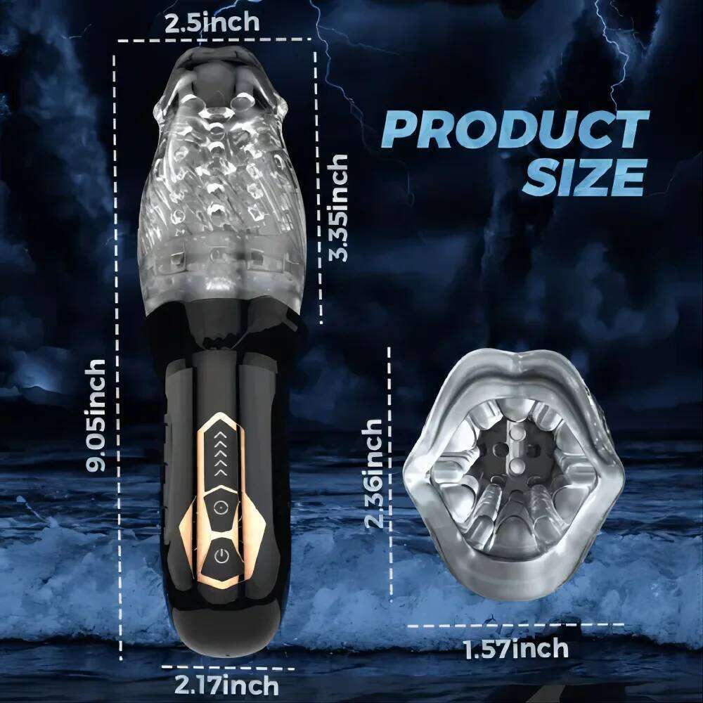 Automatic Electric 360 Rotating Sucking Male Blowjob Piston Masturbator Cup Vagina Real Oral Vibrator Sex Toys for Adults Men Z260311