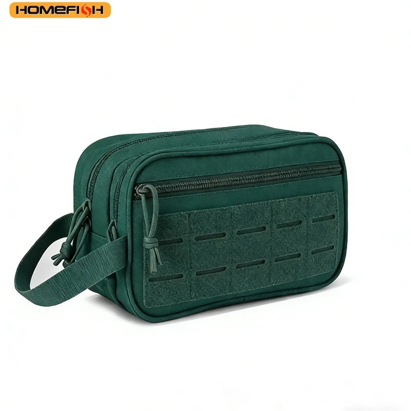 HOMEFISH Tactical Toiletry Bag For Men Hygiene Bag Tool Molle Pouches Small Dopp Kit Mens Shaving Kit Travel shower Makeup 260304