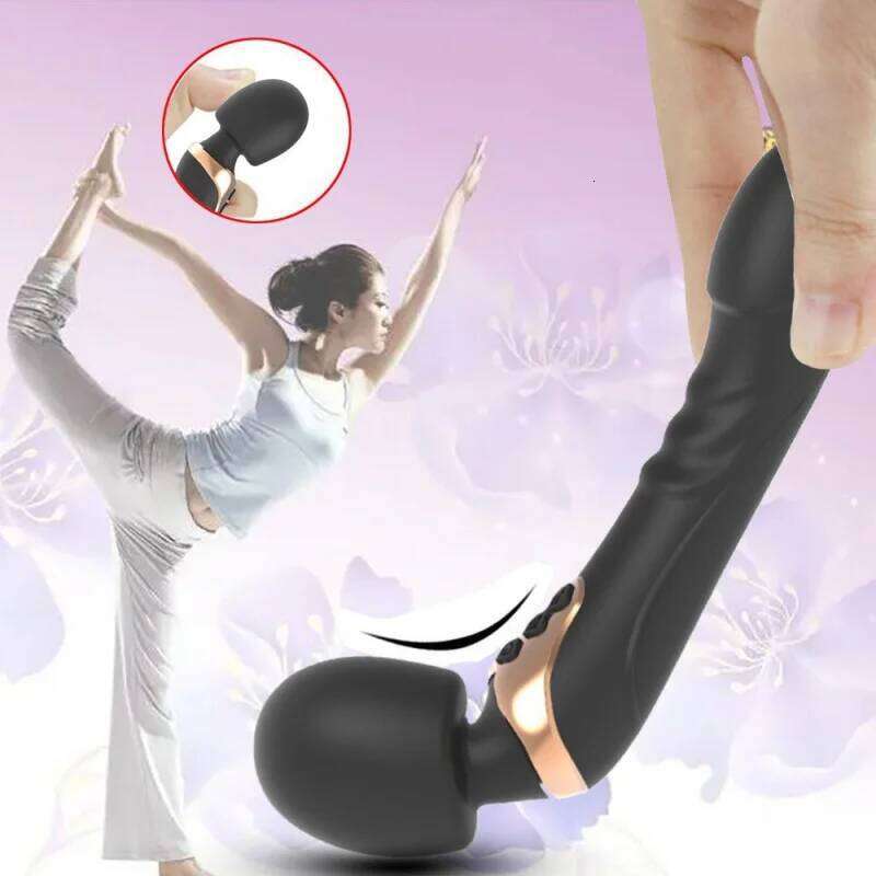 Dual Motor Powerful Vibration Masturbation Soft Stick G-Spot Clitoris Stimulator Dildos Silicone Vibrators Adult Sex Toys Z260311