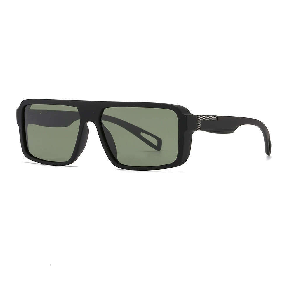 Designer Sunglasses fishing glasses driving glasses square glasses for men Fashion beach sun glasses Polarized black lens black frame vacation