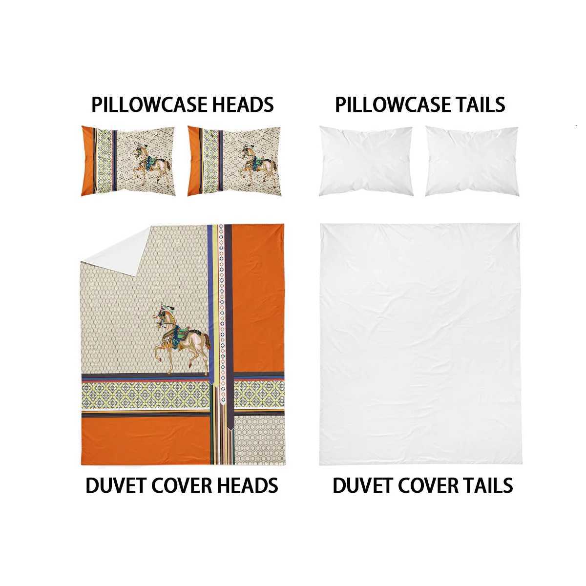 Digital Printed Luxury-Look Microfiber Duvet Cover Set 3Pcs Queen Size Bedding Set Quilt Cover for Hotel Home Soft Bed LinenT260312 - view 6