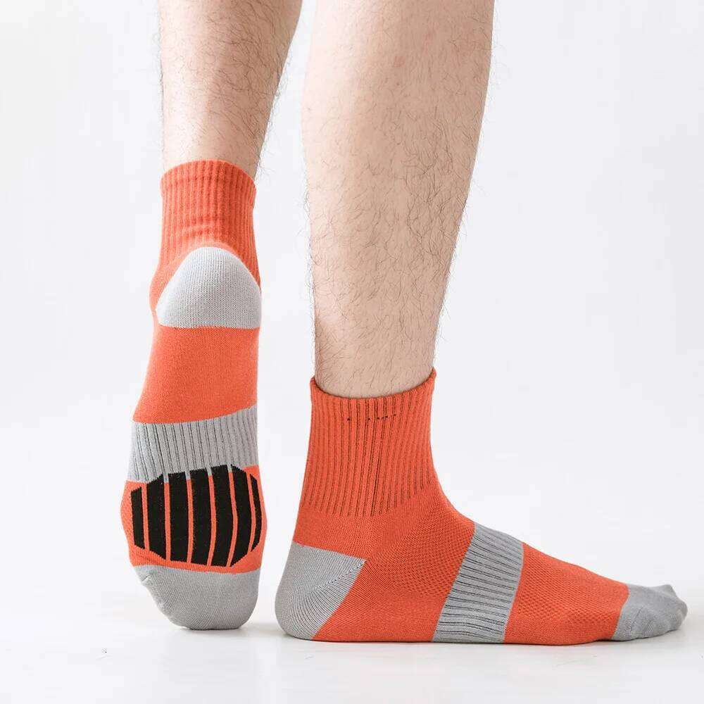 Men's Ankle with Cushion Athletic Running Socks Breathable Comfort 5 Pairs Lot Sports Sock for men Z260312