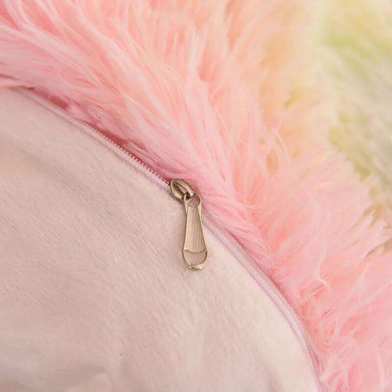 1pc Extra large bedding seasonal plush 4-piece set soft and thick down duvet cover velvet bed sheet rainbow style H260312