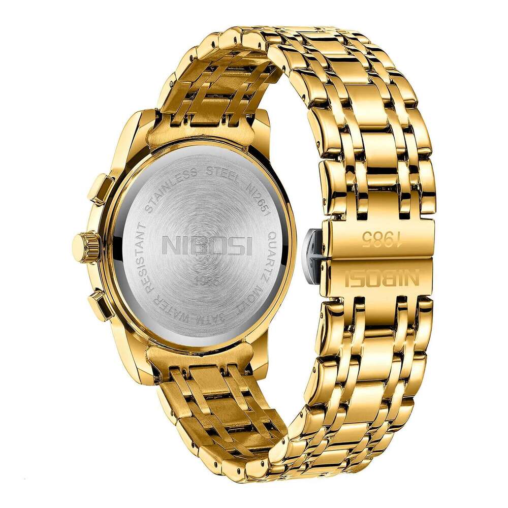 NIBOSI Watches Top Brand Luxury Quartz For Chronograph Waterproof Luminous Auto Date Watch Men Relogio Masculino