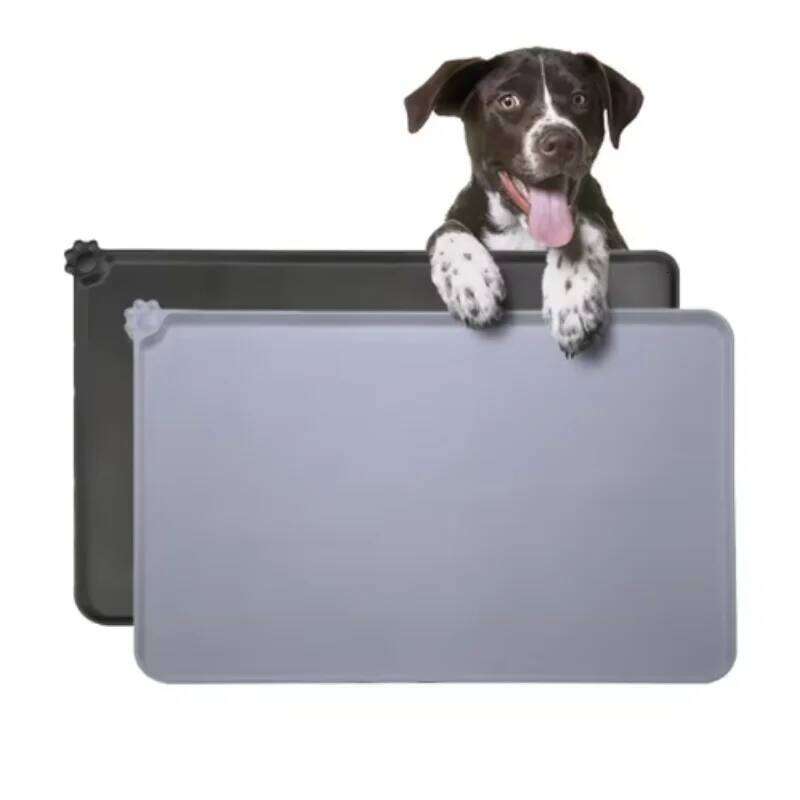 Silicone Meal Waterproof Anti-Slip Cat Food Puppy Feeding Bowl Mat No Cleaning Required Pet Accessories 26Y0312