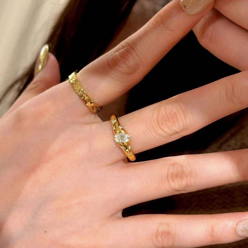 OEVAS 4*6MM Oval Cut Moissanite Ring S925 Sterling Silver 18K Gold Lab Diamond Star Planet Band For Women Party Fine Jewelry H260312