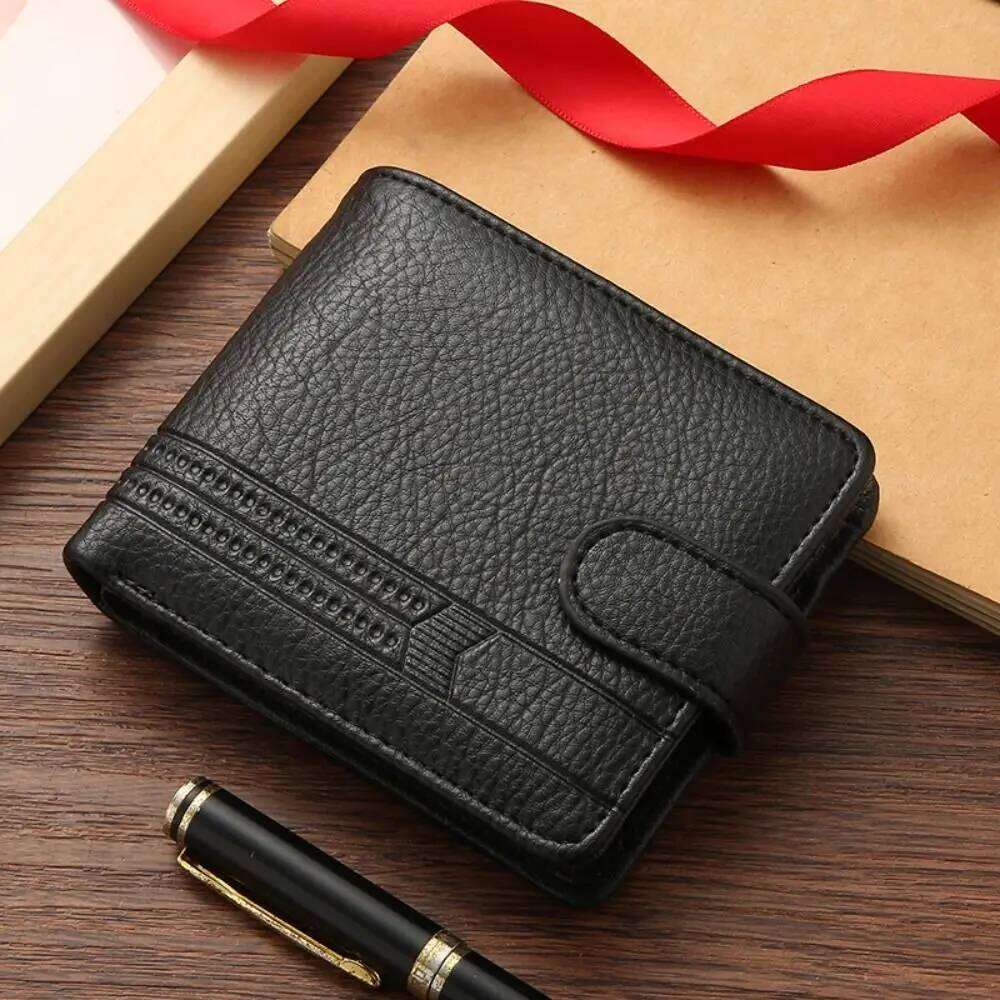 Men Wallets Leather Zipper Man Slim Card Horders Quality Male Short Multi-card Wallet Coin Pocket Purse