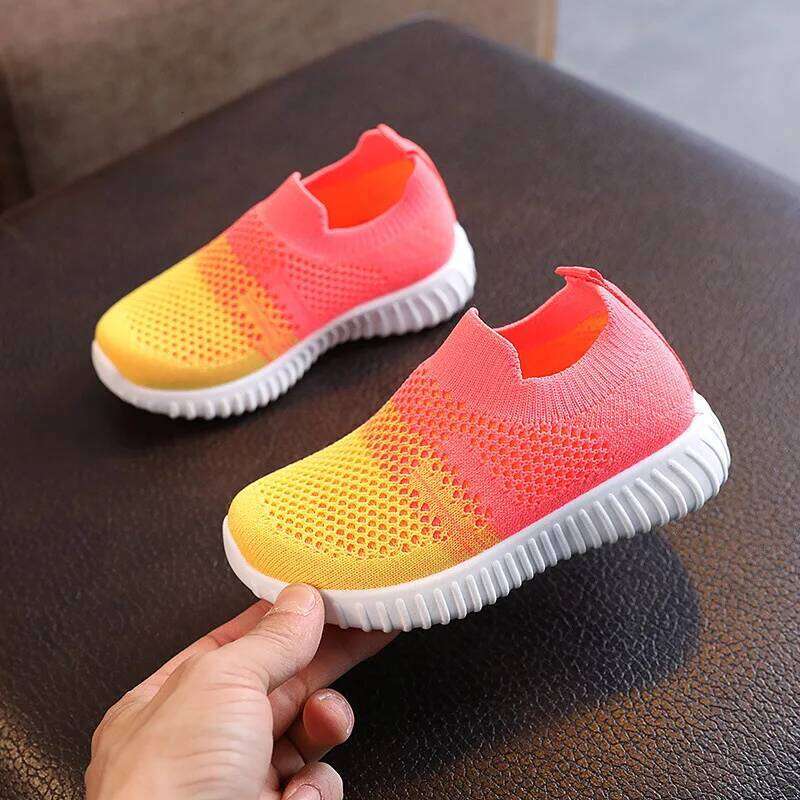 Spring Summer Children Breathable Mesh Lightweight Kids Sneakers Unisex Toddler Boys Girls Casual Sports Running Shoes H260312