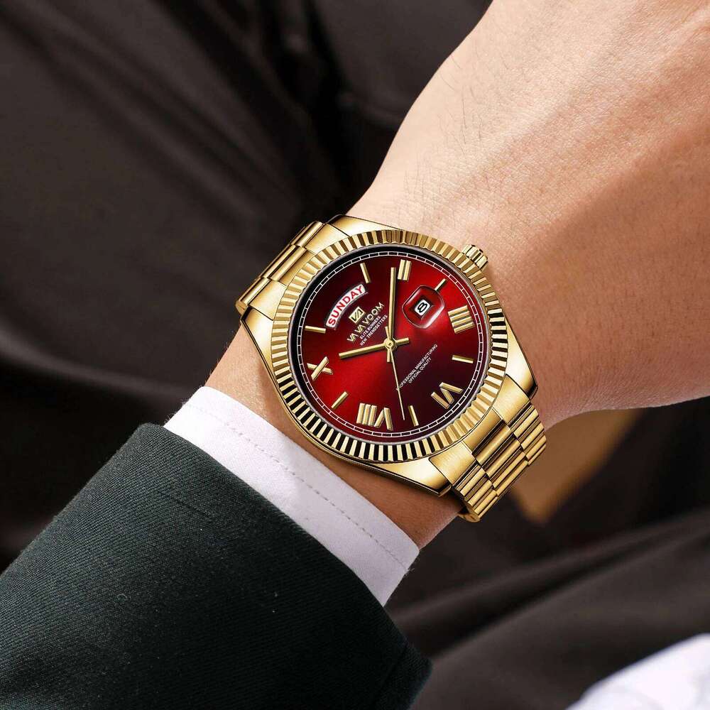 2026 New Watch Luxury Style High Quality Solid Stainless Steel Strap Quartz Week Movement Diving Series Business Men Watches
