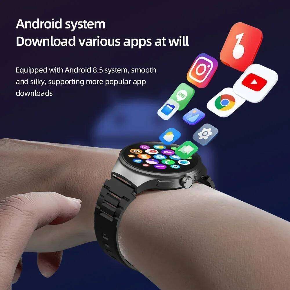 VP50 1.75" AMOLED Smartwatch with 180° Pull-Out Camera, 5G Connectivity, 1500mAh Battery, GPS, Heart Rate Monitor