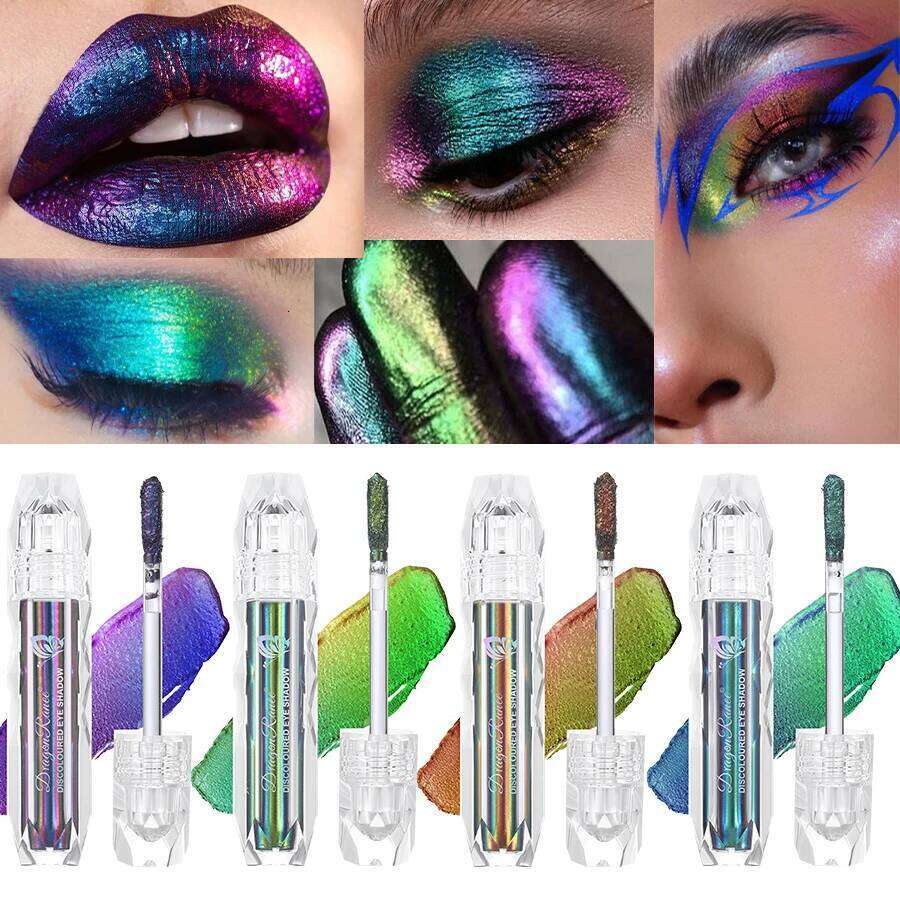 Chameleon Metal Liquid Lipstick Brightening Lip Gloss Multi-Color Long-Lasting Moisturizing Non-Stick Cup W260311