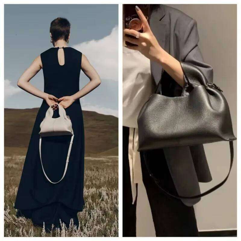 Cloud Genuine Leather Light Luxury French Dumpling European And American Retro High End Handbag Women S Crossbody Bag TIANOUDAISHU