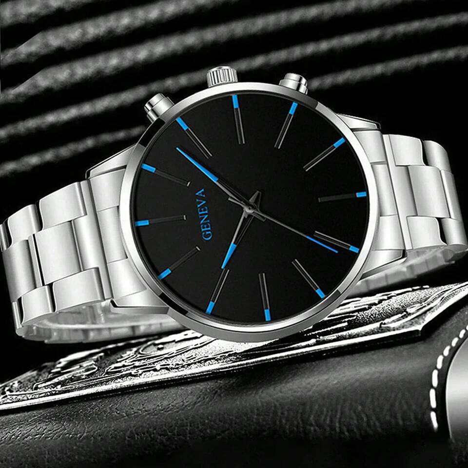 Fashionable and casual men's watch, business-style simple quartz wristwatch, Christmas, Thanksgiving, Valentine's Day gifts