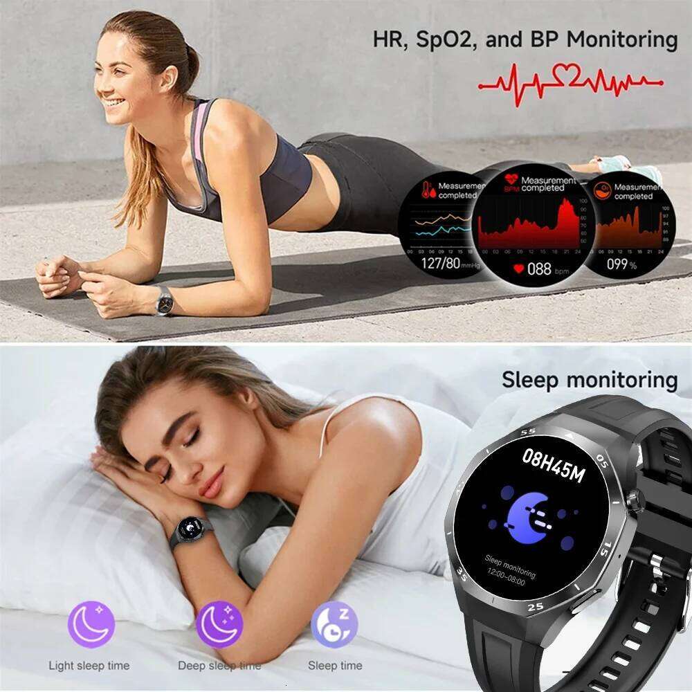 LAXASFIT 2025 New Men's 1.52 HD Screen Bluetooth Talk Heart Rate Monitor Men Women NFC Outdoor Sports Smart Watch
