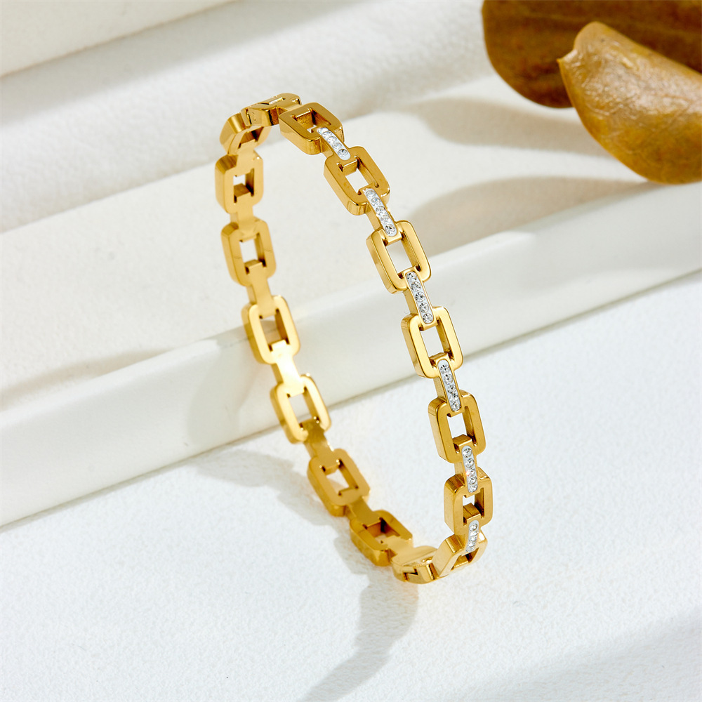High-quality Fashion Bracelet Bangle Women Titanium Stainless Steel Plated Gold Silver Bracelets Eternal Couples Bracelet Designer Bracelet Bangle Jew