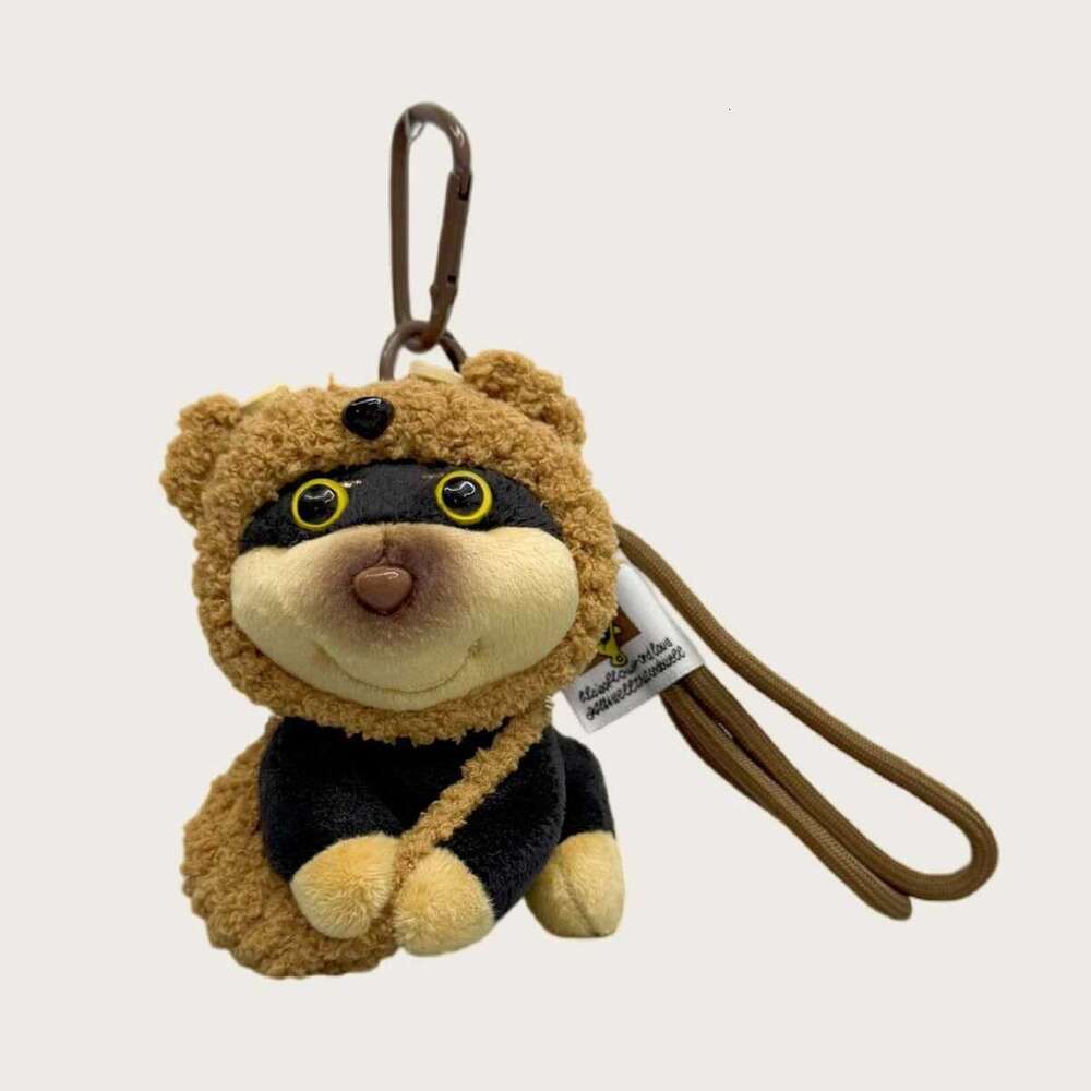 New Plush Keychain, Puffy Face Bee Dog Doll, Bag Pendant, Backpack Ornament, Gift Wholesale
