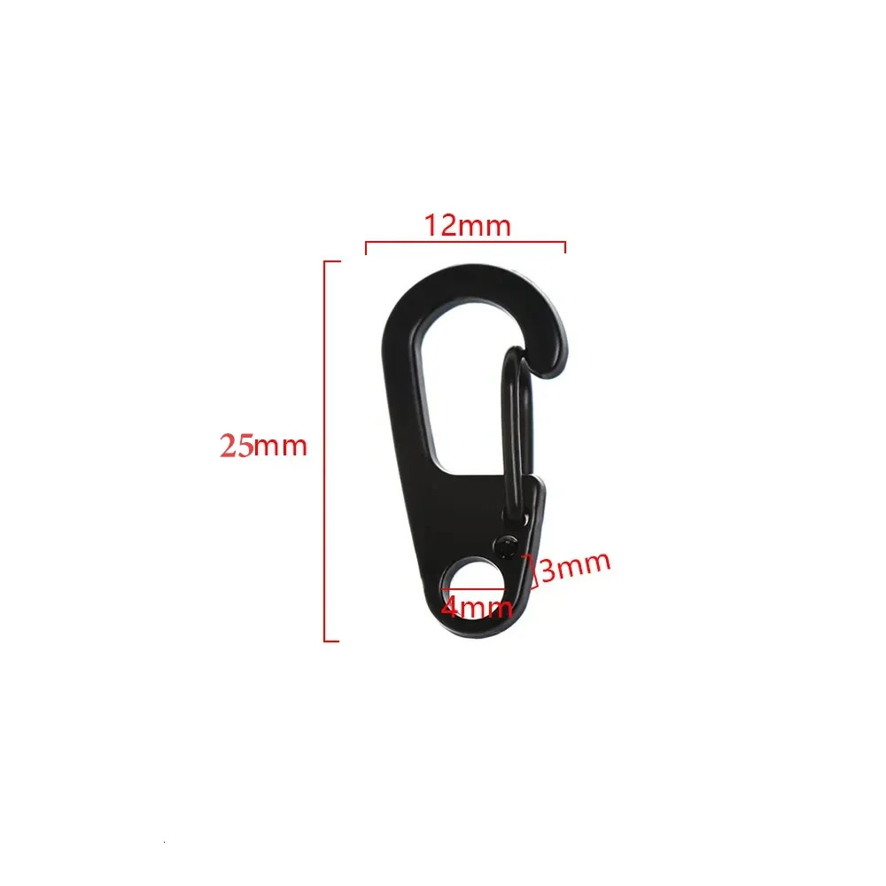 410Pcs Carabiner DRing Key Chain Spring Clips Mini Aluminium Alloy Hang Buckle Survival EDC Gear Outdoor Camping Keyring Tool 260228