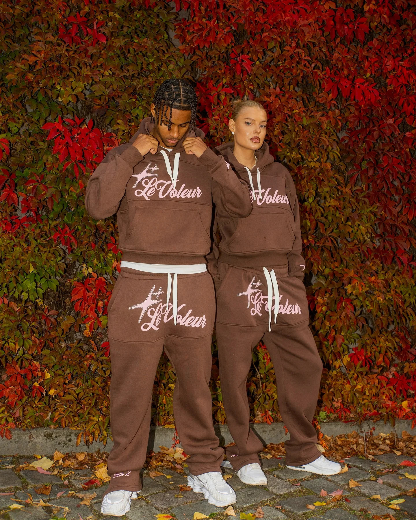 Loose Casual Tracksuit Sports Suit Men Women Fashion Cotton Hoodie Sweatpants Two Piece Set Y2K Harajuku Street Sweatshirt Suit 260311
