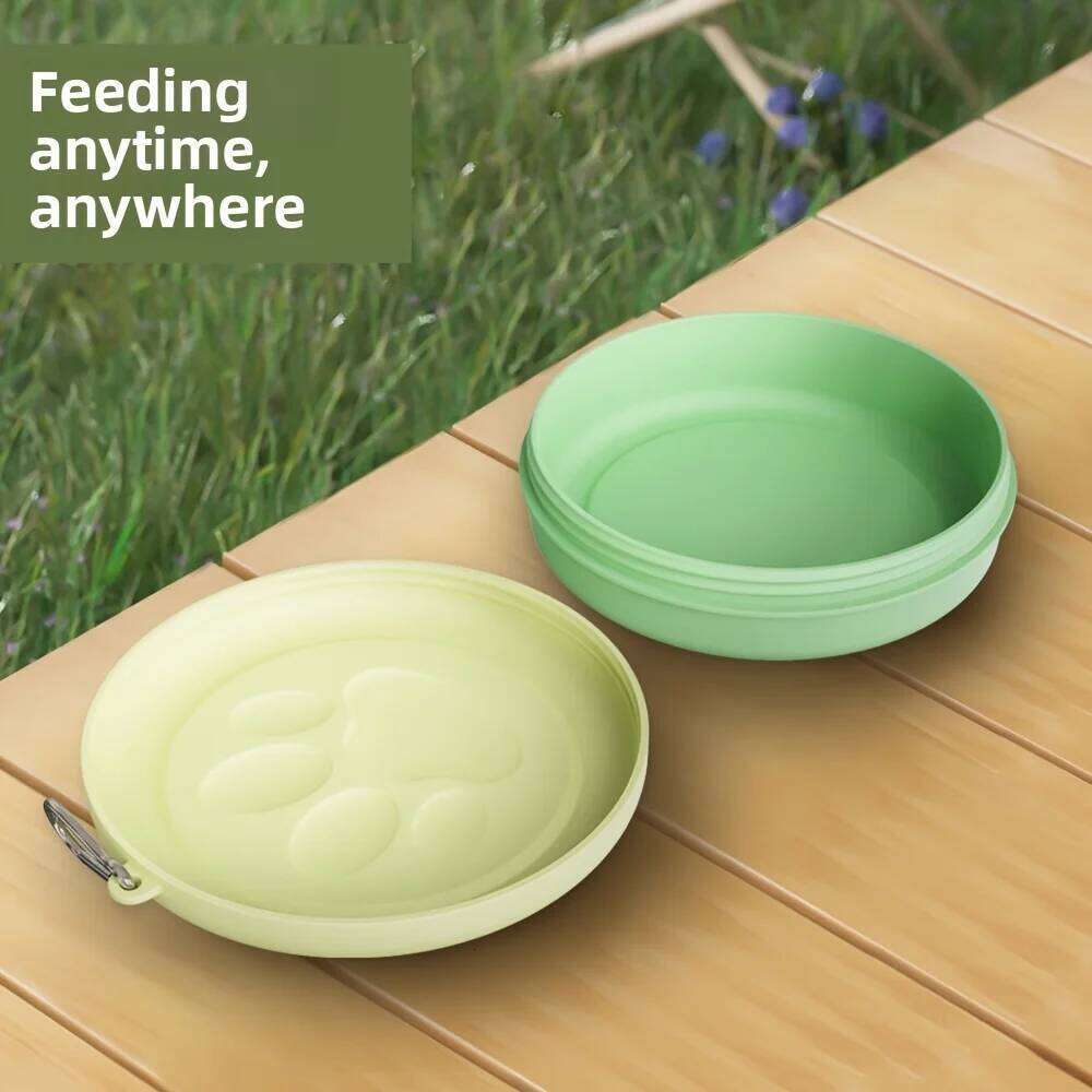 1pc Travel Pet Portable Food Snack Box Multifunctional Dog and Cat Outdoor Bowl Feeding Water 26Y0312