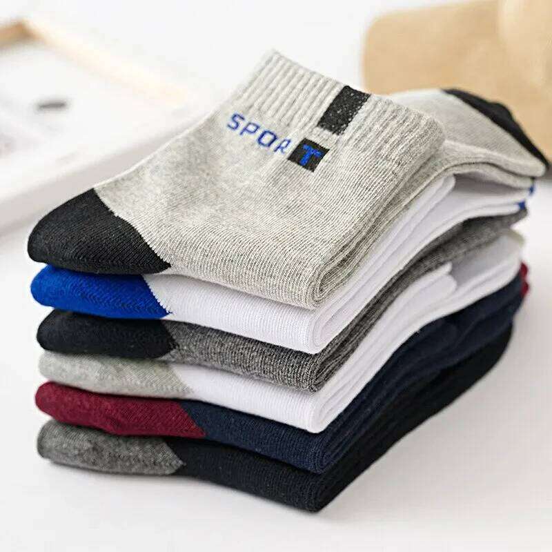 5 Pairs Breathable Bamboo Fiber Light Business Absorb Sweat Deodorant Men Tube Ankle Nonslip Socks For Spring Summer And Autumn Z260312