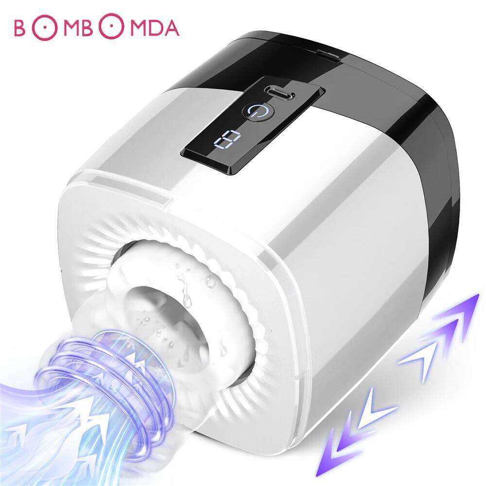 Automatic Telescopic Rotation Vagina Pussy Real Trainer Male Masturbator Pocket Adult Sex Toys for Men Z260311