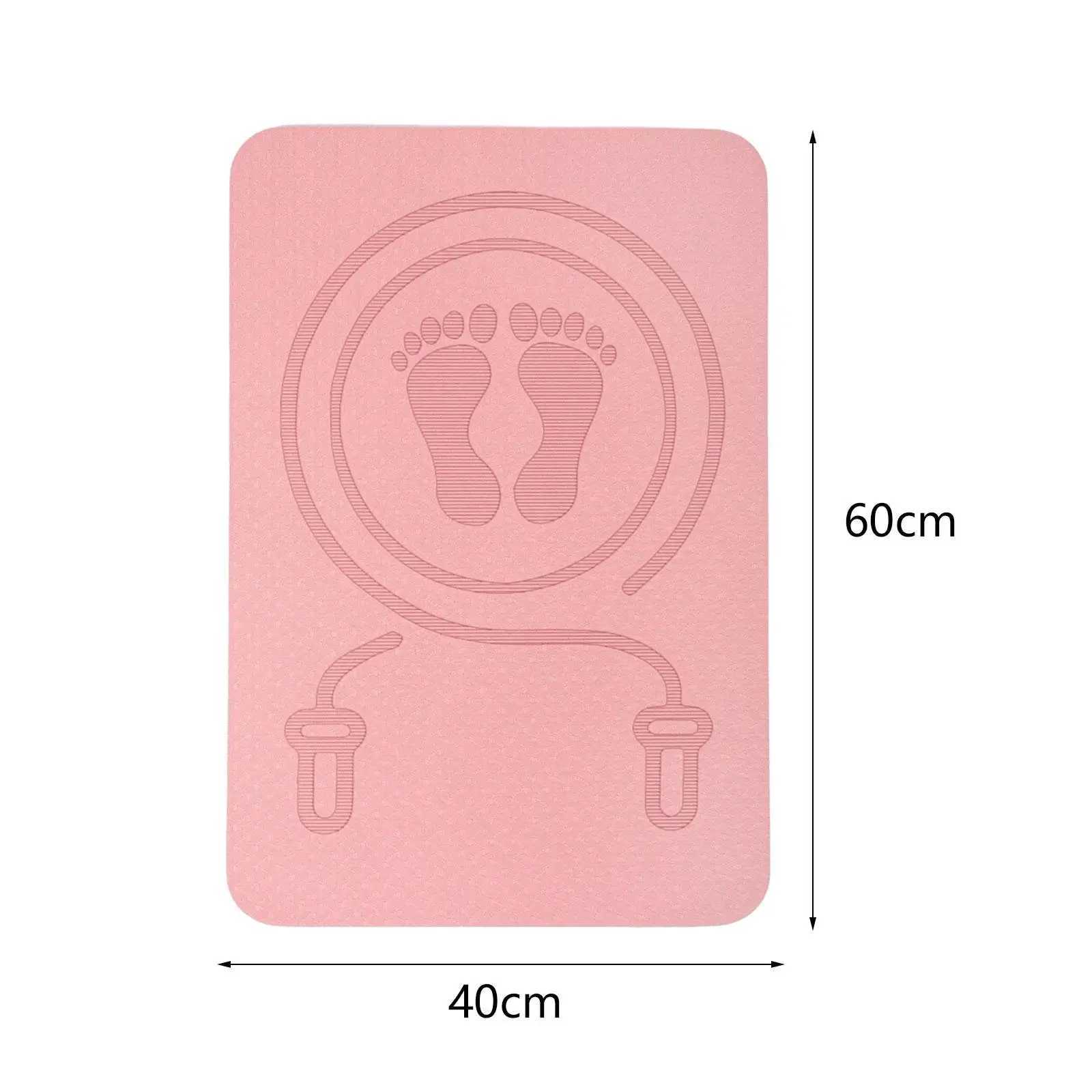 Jump Rope Mat Yoga Mat Antiskid Shock Absorption Rope Skipping Mat for Home Gym Pilates Workout Indoor Outdoor Stretching M260312