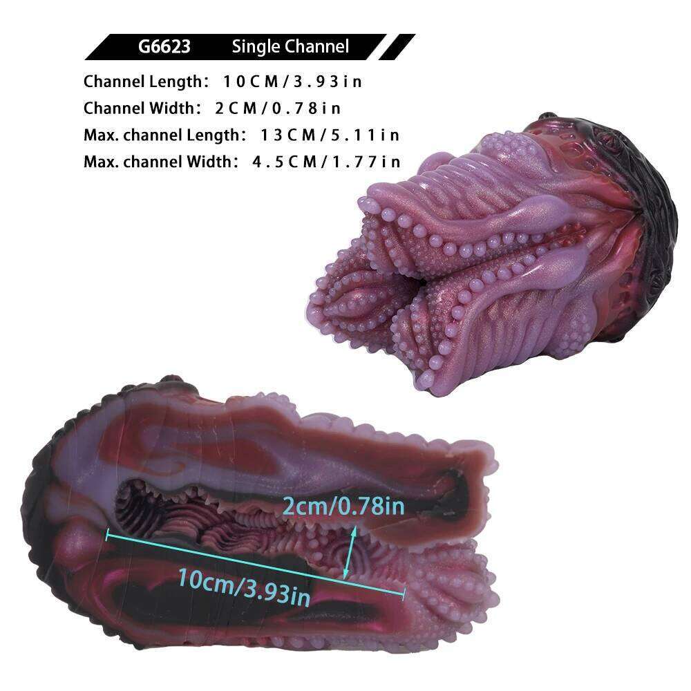 GEEBA Strange Beast Egg Shape Male Masturbator Silicone Single Channel Stroker For Men18+ Pocket Pussy Onahole Adult Sex Toys Z260312