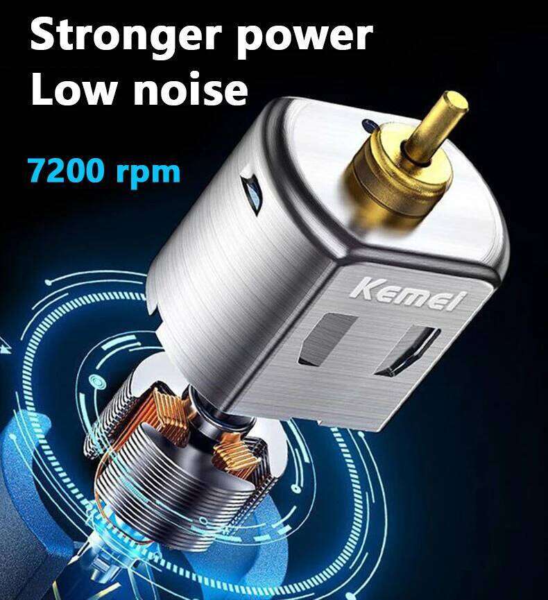 Kemei Professional Clipper For Men Adjustable Cordless Electric Trimmer Rechargeable Hair Cutting Machine Lithium C260312