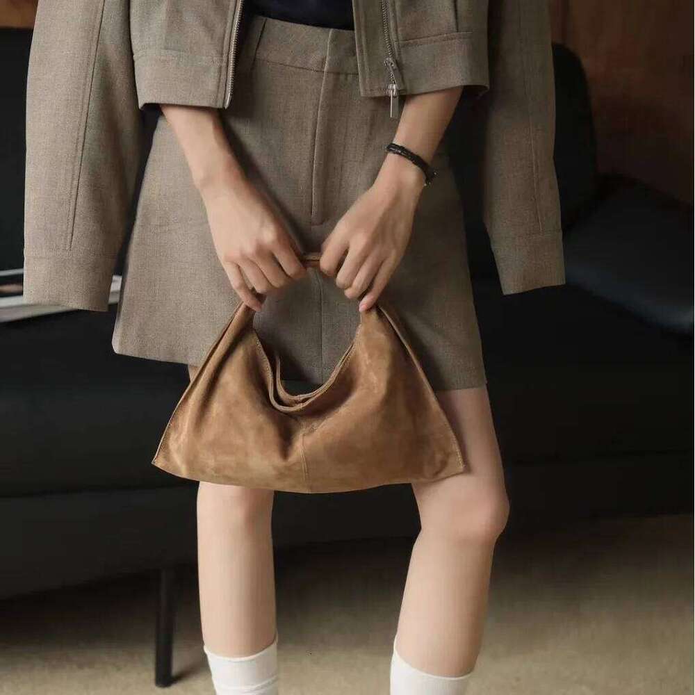 Genuine Leather Small Bags For Women, Suede Purse Hobos Handbag Vintage WONST