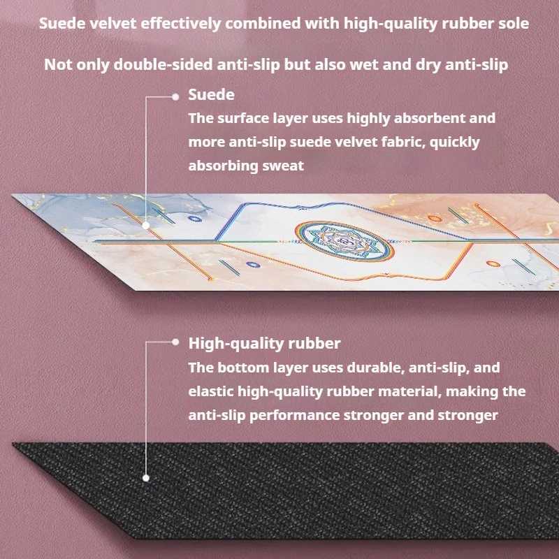 Lezyan 15mm Foldable Yoga Mat Towel Non-slip Dirty Thin Portable Suede Natural Rubber Travel Gym Exercise Gymnastics Workout M260312