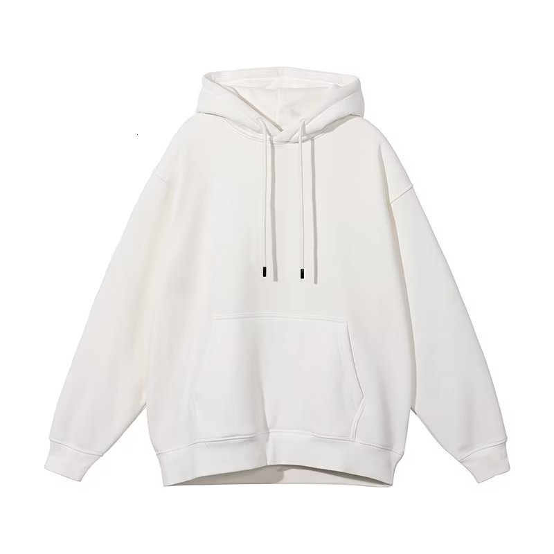 Spring And Autumn New Model 320g Heavyweight Cotton Hooded Sweatshirt For Men Designer Hoodie Ins Hong Kong Style Loose Fit Trendy Brand Plain Jacket