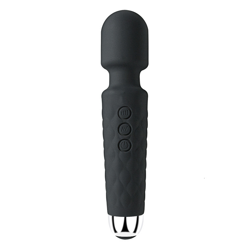 Free Shipping Factory Direct 20 Frequency Rechargeable Knight AV Stick Female Silicone Vibrator Masturbation Massager Adult Products