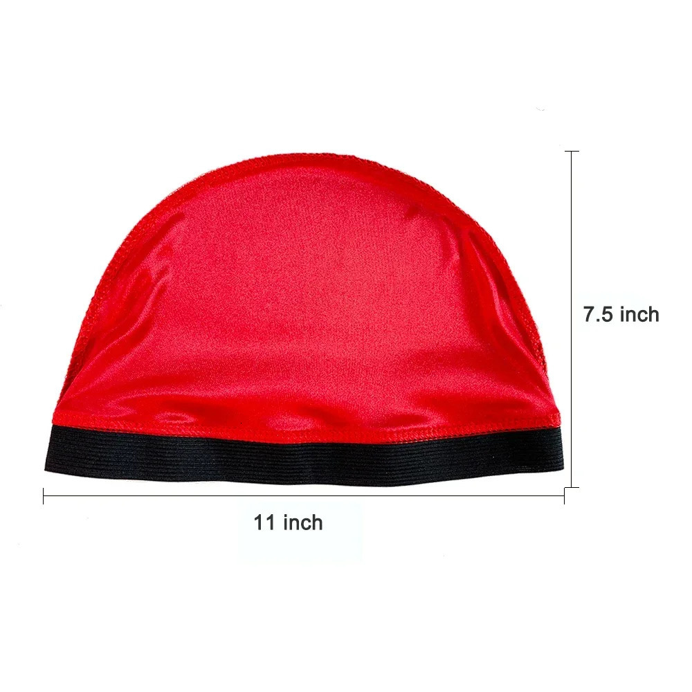 4PCS Solid Color Wave Cap Men Soft Elastic Breathable Beanie Turban Hat Unisex Night Sleep Headcover Cancer Hair Loss Chemo 260304