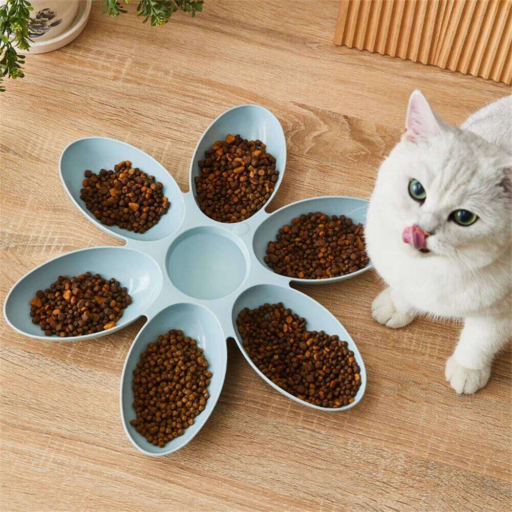 Petal Baby Milk Special Multi functional Cat and Dog Food Bowl Upgrade Pet Lunch Time 26Y0312