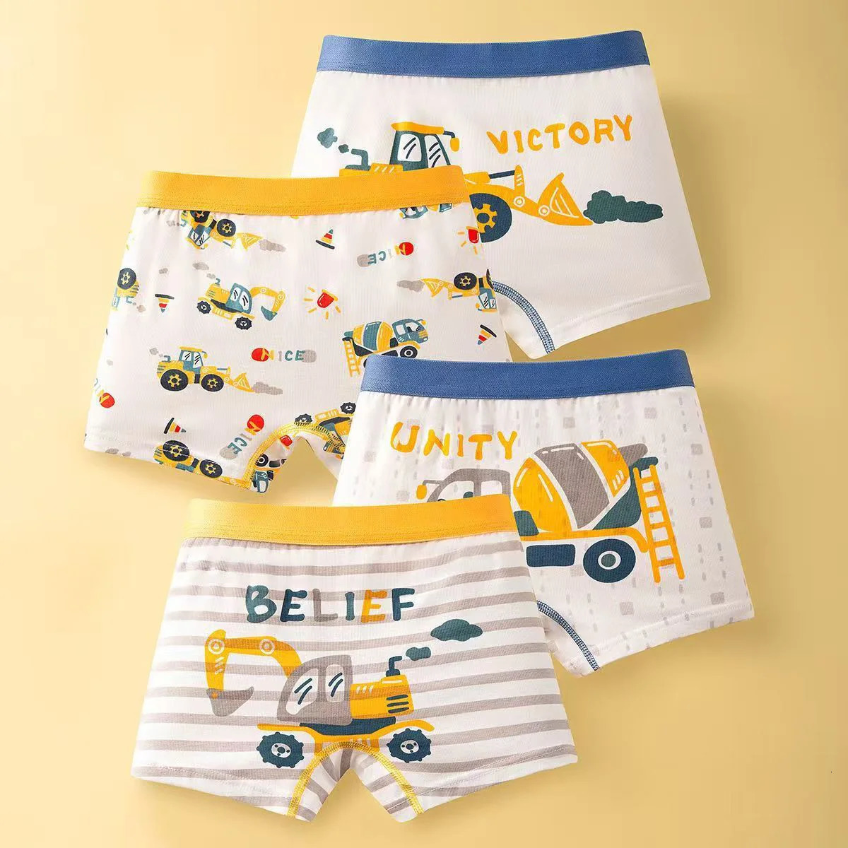 4pcs Childrens Underwear for Boys Cotton Cute Dinosaur Shorts Panties Fashion Teenage Breathable Soft Boxers Toddler Underpants 260311