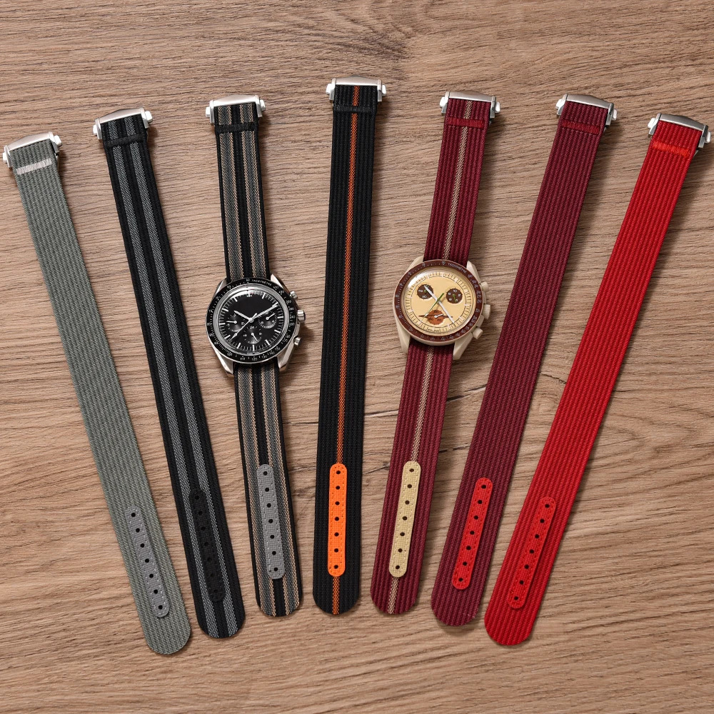Canvas Nylon Watch Strap 18-20-22mm For X Moon For Seiko Men Women Sport Waterproof Folding Buckle Watchbands 260304